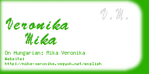 veronika mika business card